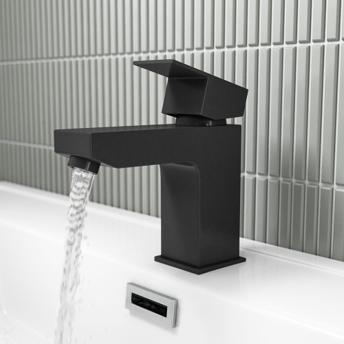 Douglas Black Mini Mono Basin Mixer - By Voda Design