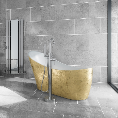 Gold Freestanding Bath 1720x712mm - Luxury By Voda Design