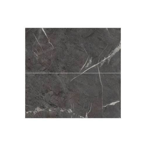 Fibo Marble 2.4m x 0.6m Wall Panels - Black Marble (Tile Effect) - Single Panel
