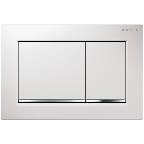 Geberit Omega30 Dual Flush Plate White 115.080.KJ.1