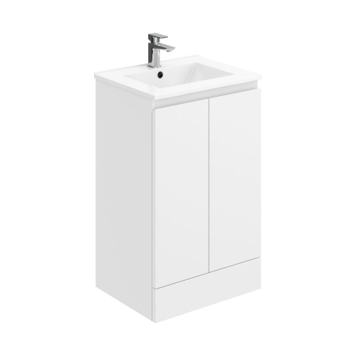 Waterproof 500mm White Vanity Unit with Basin