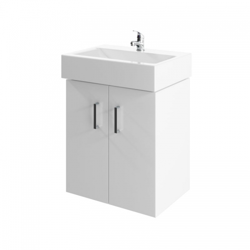 Harley 450mm 2 Door Wall Hung Unit With Basin
