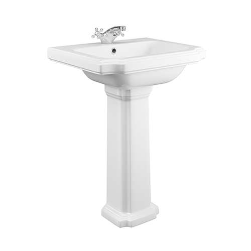 600mm Traditional Basin and Pedestal