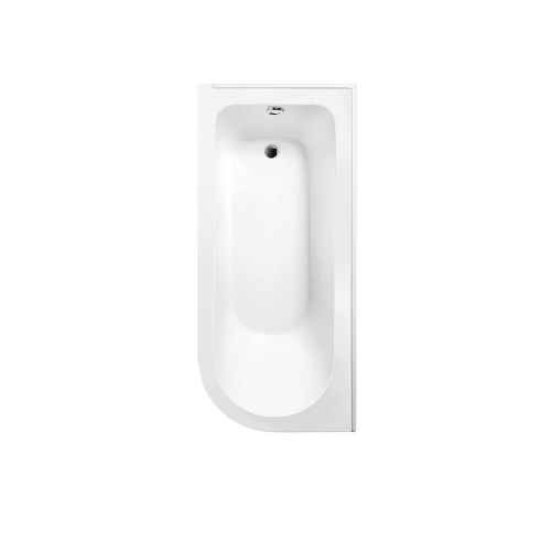 Left Hand 1685mm Traditional Back To Wall Shower Bath