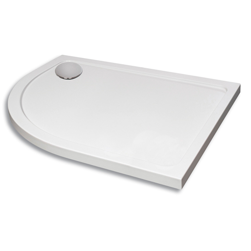 Stone Capped Low Profile Offset Quadrant Shower Trays