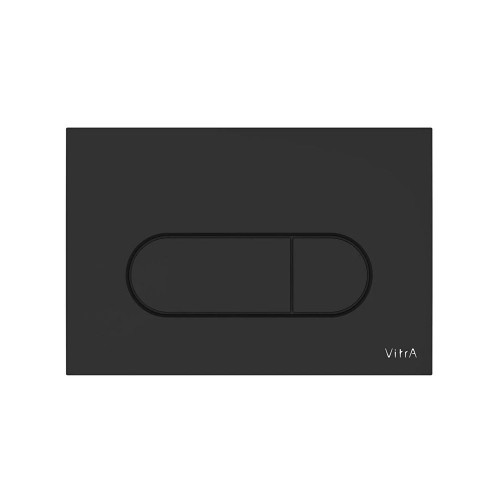 Vitra Loop Round Flush Plate - Matt Black