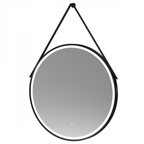 Hudson Reed Touch Sensor Mirrors 800mm Round Illuminated Mirror - Black