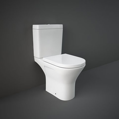 RAK Resort Mini Close Coupled Full Access WC Pan, Cistern and Soft Close Seat