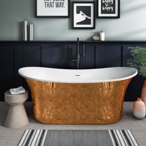 Copper Freestanding Bath 1805x785mm - Extravagance By Voda Design
