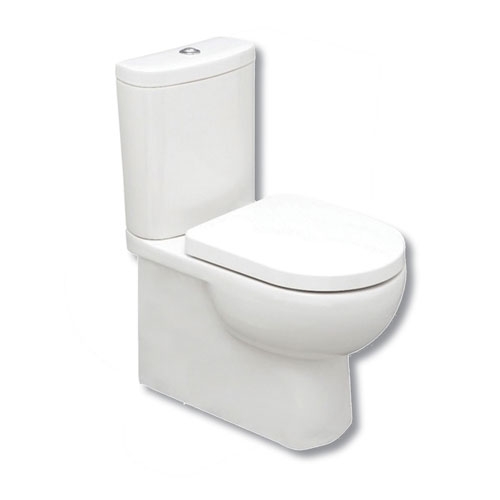 Back To Wall Close Coupled Pan, Cistern & Seat - C10 By Voda Design