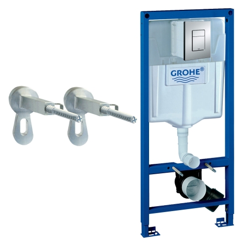 Grohe 38772001 Rapid SL 1.13m 3 in 1 Set Support Frame for Wall Hung WC