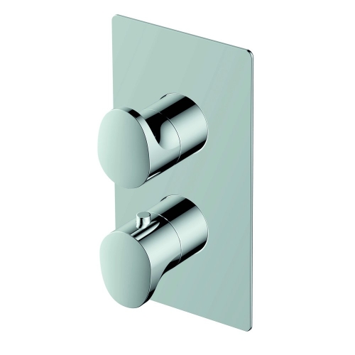 Rak Dual Outlet 2 Handle Thermo Chrome