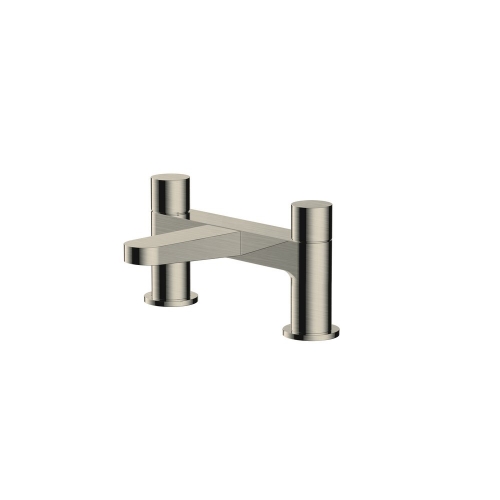 Rak Petit Round Deck Bath Filler Nickel