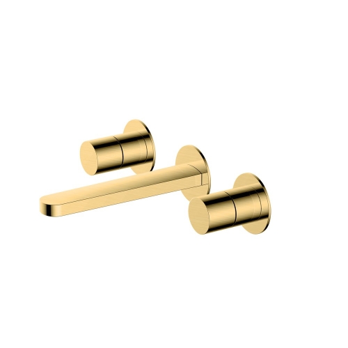 Rak Petit Round WM 3 Hole Basin Mixer Gold
