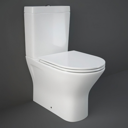 Rak Resort Maxi Close Coupled Fully Back to Wall WC Pan, Cistern and Optional Seat