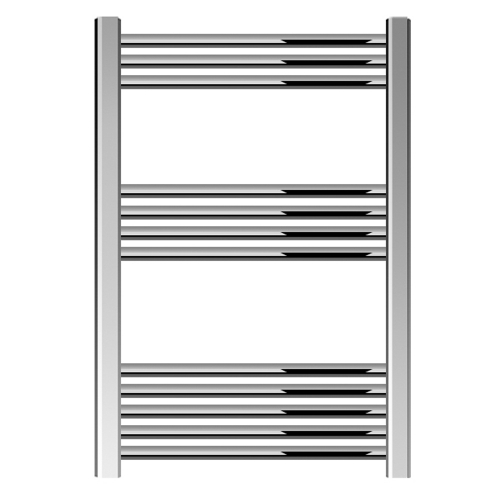 Warmbase LoCo Premier Straight 600 x 800mm Chrome Ladder Rail