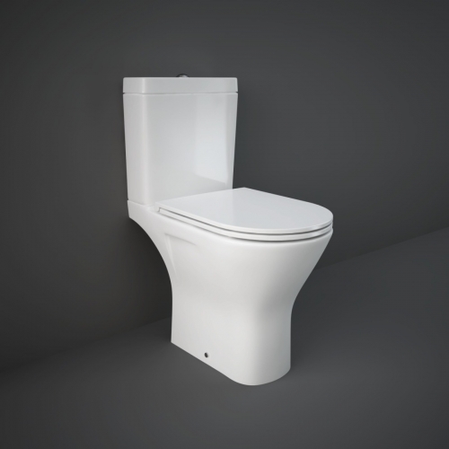 Rak Resort Maxi Open Back Close Coupled Pan, Cistern & Seat