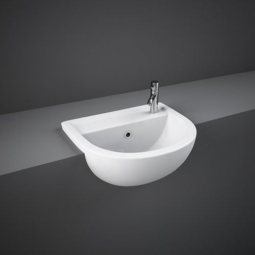 RAK Compact 40cm Semi Recessed Basin 1th RH