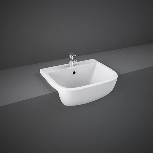 RAK Series 600 52cm Semi Recessed Basin 1th