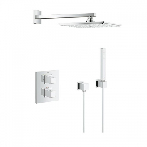 Grohtherm Cube Mixer Shower with Rainshower - Allure 230 Perfect shower set