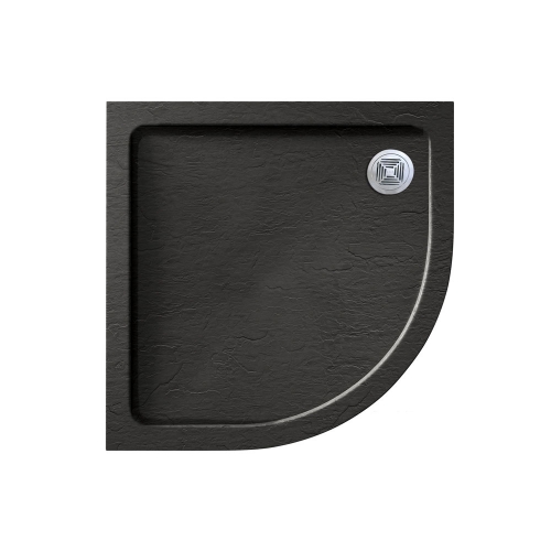 Slate Effect Tray - 900 x 900mm Quadrant - Black