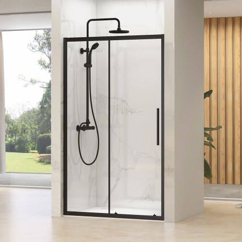 1700mm Black Slider Door - Kaso Black By Voda Design