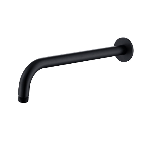 Black Round Shower Arm 300mm by Voda Design