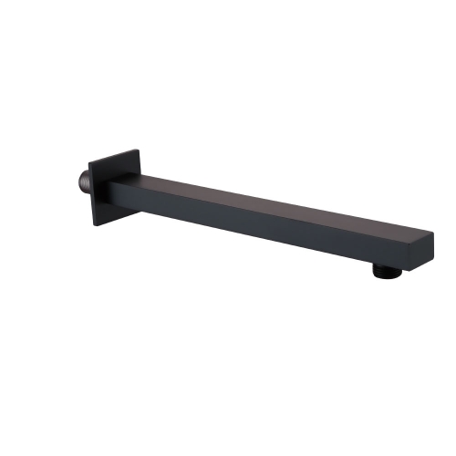 Black Square Shower Arm 300mm by Voda Design