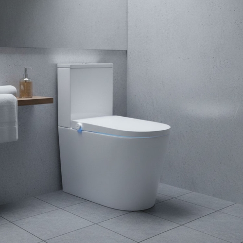 Close Coupled Smart Toilet With Heated Seat & Ambient Lighting
