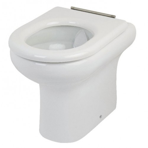 RAK Ceramics Compact Rimless Special Needs White Soft Close Seat without Lid
