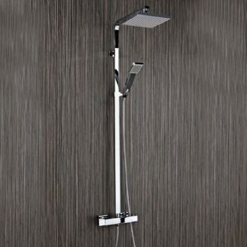 Square Exposed Thermostatic Shower Valve Including Handset & Hose