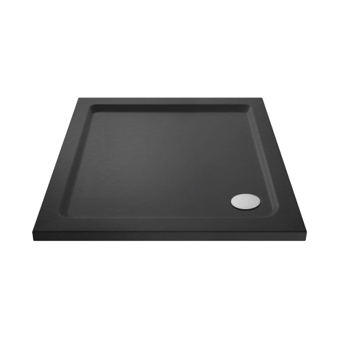 Slate Grey Square Shower Tray 700 x 700mm - Jewel by Voda Design