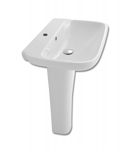 Olympia Clear Basin And Full Pedestal
