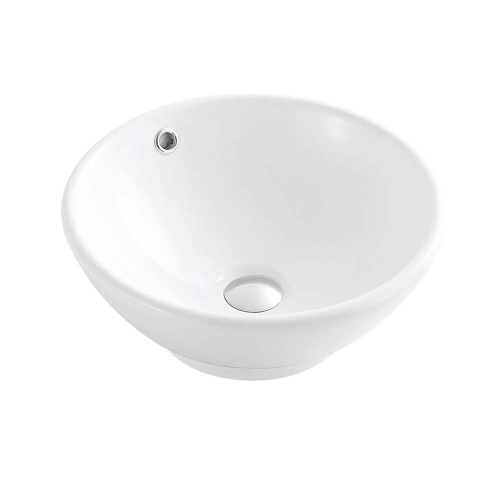 380mm White Countertop Basin - By Voda Design