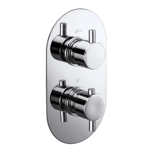 Thermostatic Round Shower Valve with Round Handles