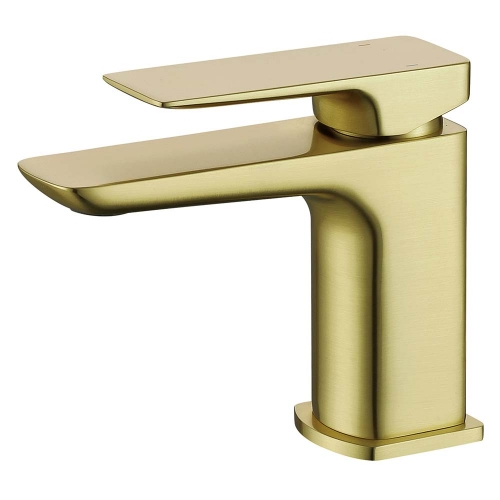 Brushed Brass Basin Mixer - By Voda Design