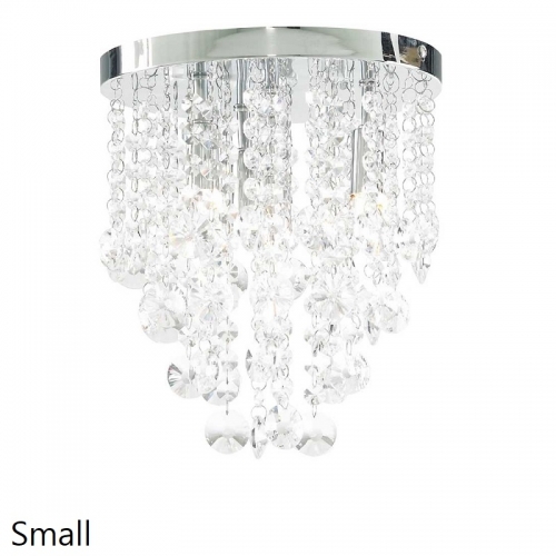 Ophelia Chrome/Crystal Drop Ceiling Light