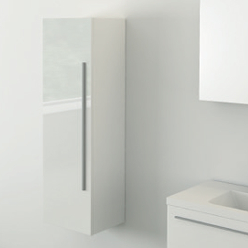 White 400mm Tall Side Cabinet - Zeke By Voda Design