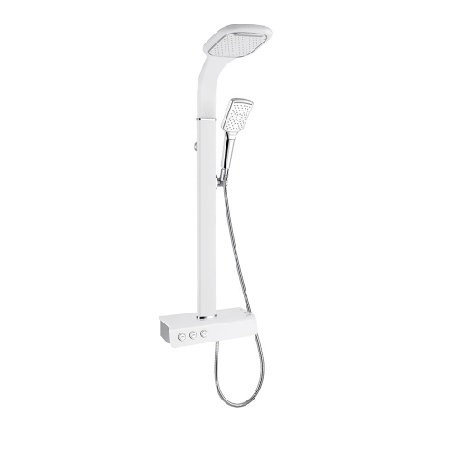 Synergy Nubian Thermostatic Shower White