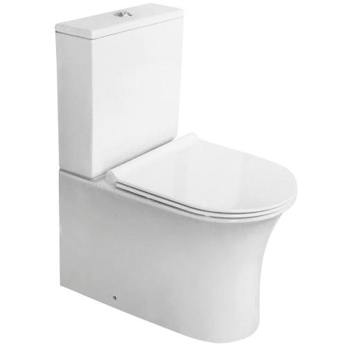 Fully Back To Wall Close Coupled Toilet, Cistern & Seat - F10 By Voda Design