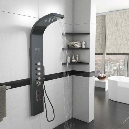 Black Shower Tower - Storm by Voda Design