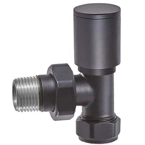 Anthracite Angled Radiator Valves