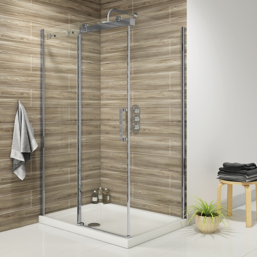 Frameless Single Sliding Shower Door - Kaso 8 by Voda Design (8mm Thick)