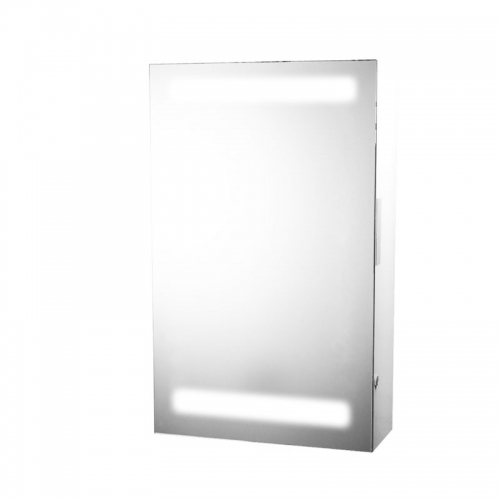 Illuminated Mirror Cabinet with Shaver Socket - Siren by Voda Design