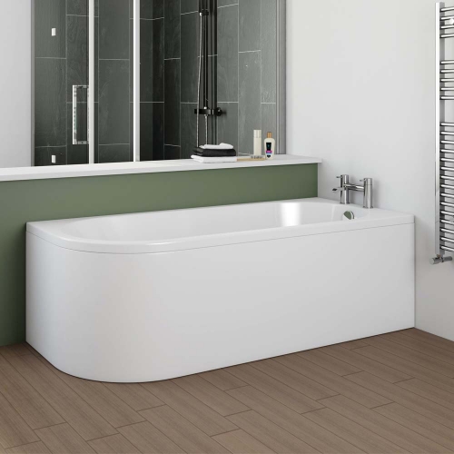 J Shape Bath & Panel - Made In Britain - J By Voda Design