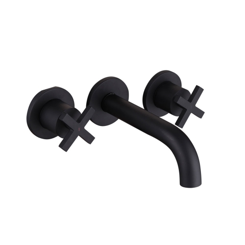 Black Wall Mounted Mixer Crosshead Handles - Series XB by Voda Design