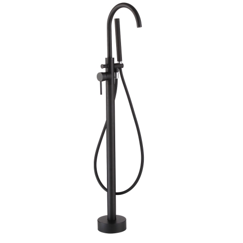 Black Freestanding Bath Shower Mixer - Series XB by Voda Design