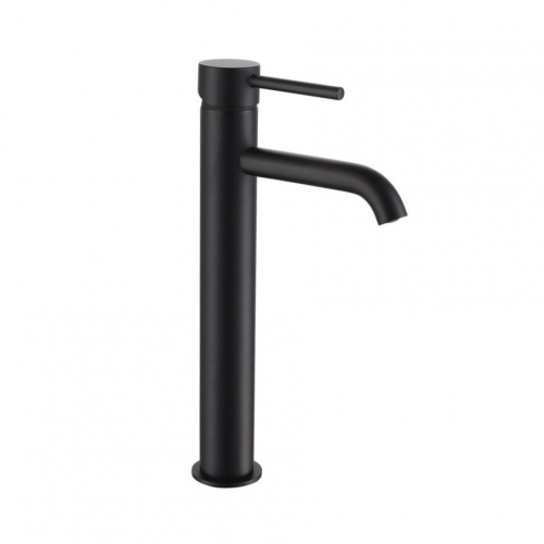 Black High Rise Basin Mixer Tap (Cold Start) - Series XB by Voda Design