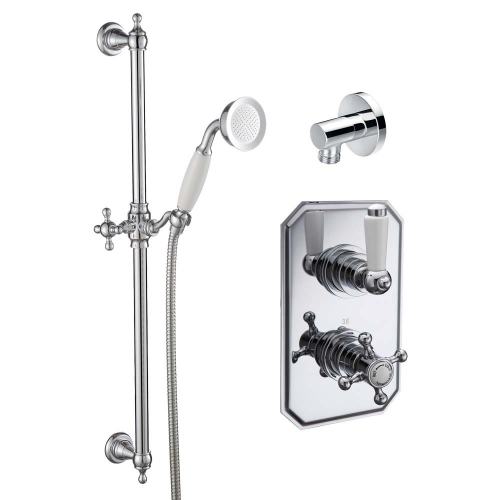 Tiber Traditional Concealed Thermostatic Shower Set  - By Voda Design