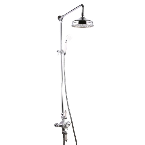 Witham Traditional Exposed Thermostatic Shower Set - By Voda Design
